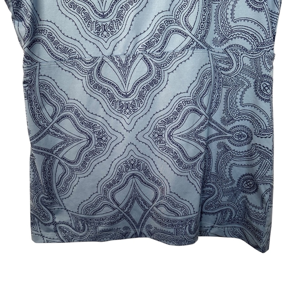 Patagonia Bandha Top Raja Railroad Blue Yoga Tank Shelf Bra Paisley Large - Picture 6 of 10